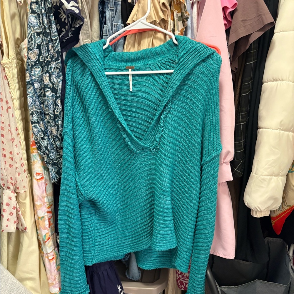 Teal Knit Women's Sweater
